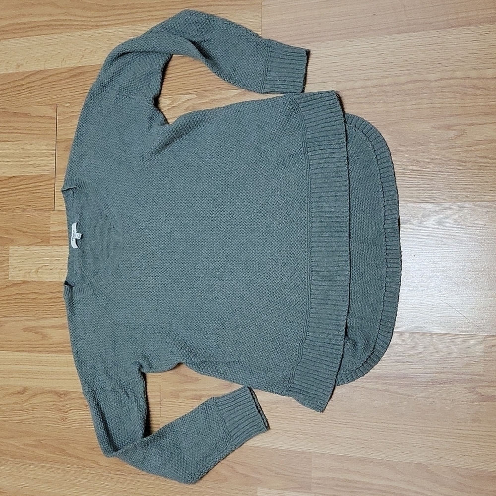 Madewell chronic texture pullover sweater hi-lo S